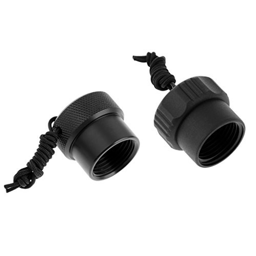 Homyl Lot 2 Scuba Diving First 1st Stage Dive DIN Regulator Dust Cap Plug Protector  and  Swivel Rope Gear Equipment
