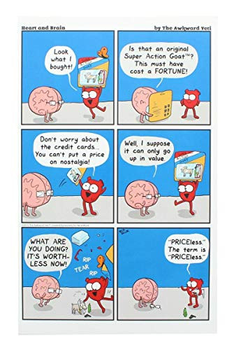 Nerd Block Heart and Brain Art Print by Awkward Yeti Exclusive