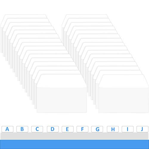 2 Inch Sticky Index Tabs- Writable and Repositionable File Tabs Flags Reading Tabs- Page Markers Labels for Reading Notes- Books and Classify Files White -400 Pieces-