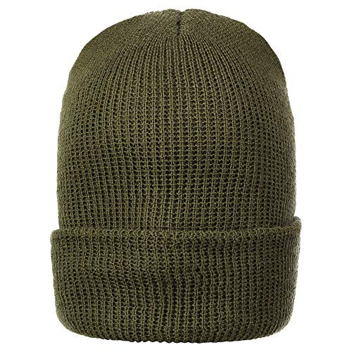 Genuine GI 100 percent Wool Military Watch Cap -1 Pack- OD Green-