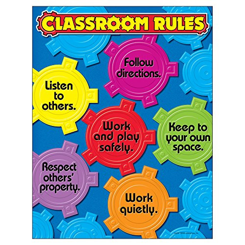 TREND ENTERPRISES- INC. Classroom Rules Learning Chart- 17inch x 22inch