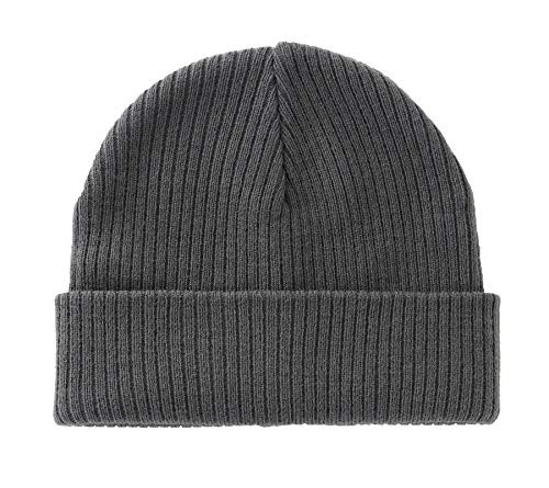 Home Prefer Men's Warm Beanie Acrylic Knit Winter Skull Cap Outdoor Winter Hats Caps Dark Grey