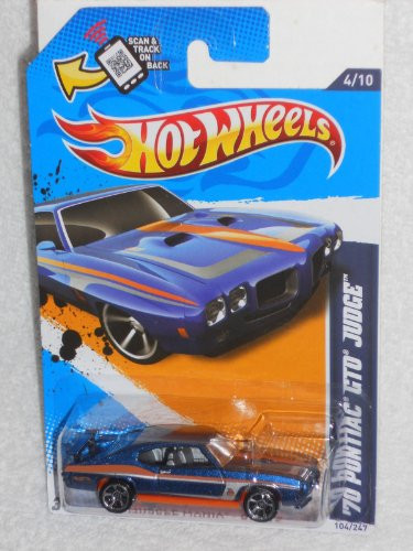 Hot Wheels Muscle Mania - GM '12 '70 Pontiac GTO Judge -Blue and orange-