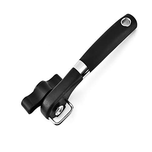 Classic Multifunction Can Opener- Safe Cut Lid Smooth Edge Side Stainless Steel Can Opener- No Sharp Can Edges- Black Classic Multifunction Can Opener- Safe Cut Lid Smooth Edge Side Stainless Steel Can Opener- No Sharp Can Edges- Black