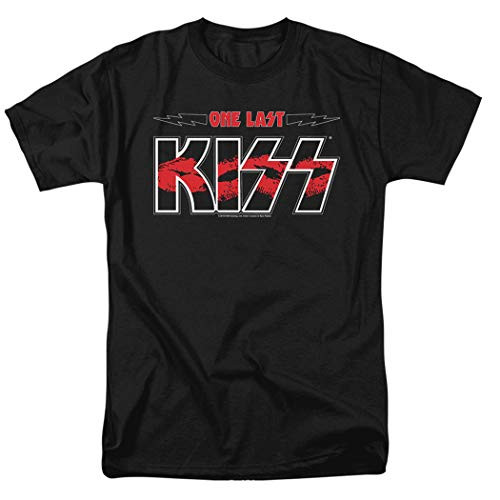 KISS One Last KISS End of The Road Tour T Shirt  and  Stickers -Large- Black