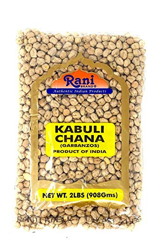 Rani Garbanzo Beans -Kabuli Chana- 2lbs -32oz- ~ All Natural | Vegan | Gluten Friendly | NON-GMO | Indian Origin