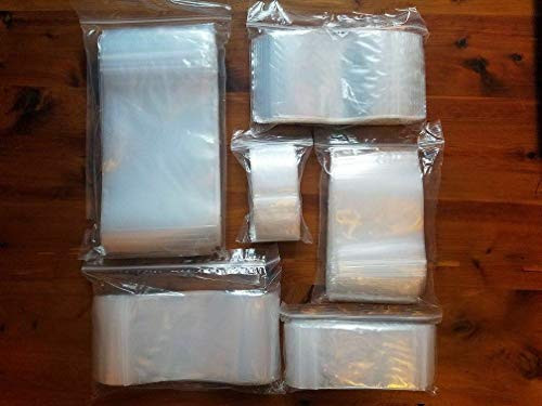 100 Bags Clear Reclosable Zip Lock Plastic 2-Mil Ziplock Bags Jewelry Poly Zipper Baggies -2inch x 2inch-
