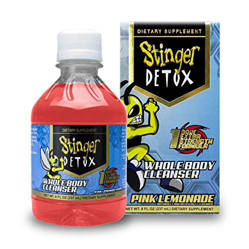 Stinger Detox Whole Body Cleanser 1 Hour Extra Strength Drink  Pink Lemonade  8 FL OZ