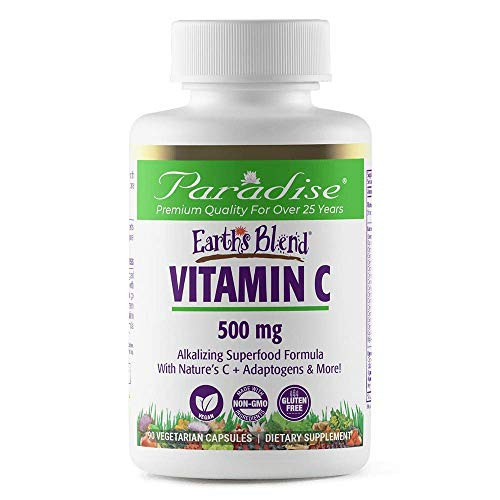 Paradise Herbs Earth's Blend- Vitamin C- 500 mg- 90 Vegetarian Capsules Paradise Herbs Earth's Blend- Vitamin C- 500 mg- 90 Vegetarian Capsules