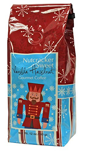 Boston's Best Coffee Roasters Nutcracker Sweet Vanilla Hazelnut Gourmet Ground Coffee, 12 Ounce