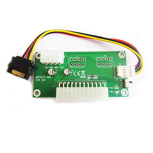 2 Pcs Synchronous Power Board Multiple Power Supply Adapter-add2psu Sata ATX 24pin to Molex 4Pin Connector-2pcs-