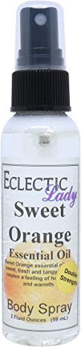 Sweet Orange Essential Oil Body Spray -Double Strength-- 2 ounces