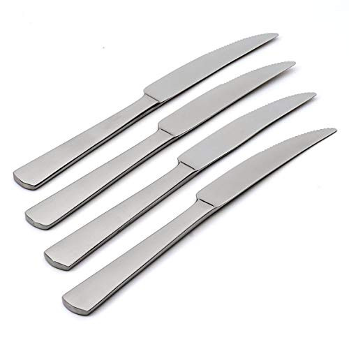 Oneida Aptitude Everyday Flatware Dinner Knives- Set of 6 - 18/0 Stainless Steel- Silverware Set- Dishwasher Safe