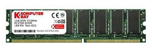 Komputerbay 2GB ( 2 X 1GB ) DDR DIMM (184 PIN) 333Mhz DDR333 PC2700 DESKTOP MEMORY