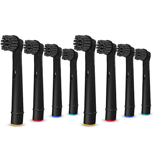 VINFANY 8PCS Black Toothbrush Head for Oral b-Replacement Toothbrush Heads Compatible for Braun Electric Rechargeable Toothbrush- for Vitality 3D All 8 Pack VINFANY 8PCS Black Toothbrush Head for Oral b-Replacement Toothbrush Heads Compatible for Braun Electric Rechargeable Toothbrush- for Vitality 3D All 8 Pack
