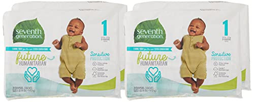 Seventh Generation Baby Diapers- Size 1- 31 Count