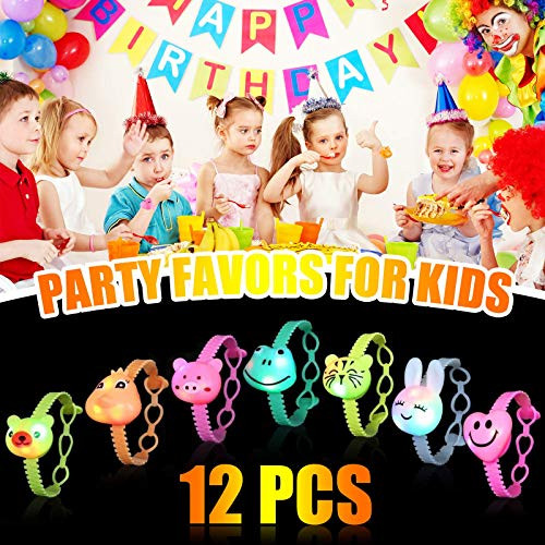 CODACE 12 PCS Glow Bracelets and 8 PCS Rings LED Light Party Favors Toys- Girls Boys Birthday Halloween Glow in The Dark Party Supplies CODACE 12 PCS Glow Bracelets and 8 PCS Rings LED Light Party Favors Toys- Girls Boys Birthday Halloween Glow in The Dark Party Supplies