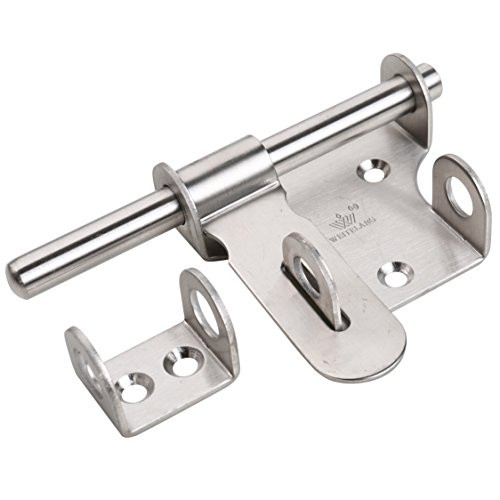 HWMATE Stainless Steel Latch Hasp Barrel Bolt Sliding Door Latches (6" Latch Barrel)
