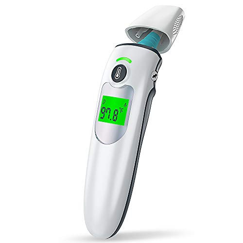 Ear and Forehead Thermometer for Adults- Infrared Baby Thermometer Forehead for Human- Digital Thermometer for Fever- 1s Instant Accurate Reading with Baby Mode