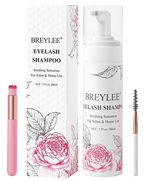 Eyelash Extension Shampoo  and  Brush Plus Mascara Wand-Eyelash Shampoo Foaming Cleanser for Professional Salon and Home Care-Wash for Extensions and Natural Lashes- Paraben  and  Sulfate Free-200ml/7fl.oz- Eyelash Extension Shampoo  and  Brush Plus Mascara Wand-Eyelash Shampoo Foaming Cleanser for Professional Salon and Home Care-Wash for Extensions and Natural Lashes- Paraben  and  Sulfate Free-200ml/7fl.oz-
