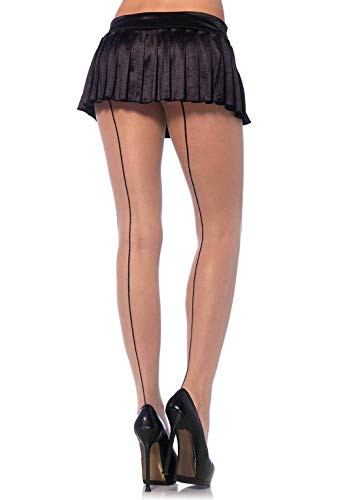 Leg Avenue Women's Hosiery- Nude/Black Classic- One Size