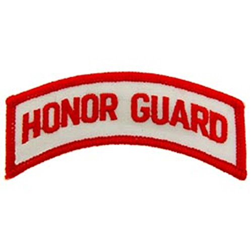 EagleEmblems PM0820 Patch-Tab,Honor Guard (Red/WHT) (3.5'')