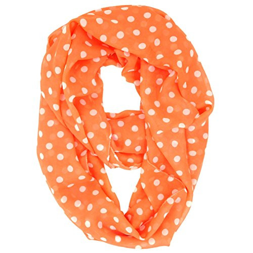 Tapp C. Fashion Polka Dots Infinity Scarf - Orange