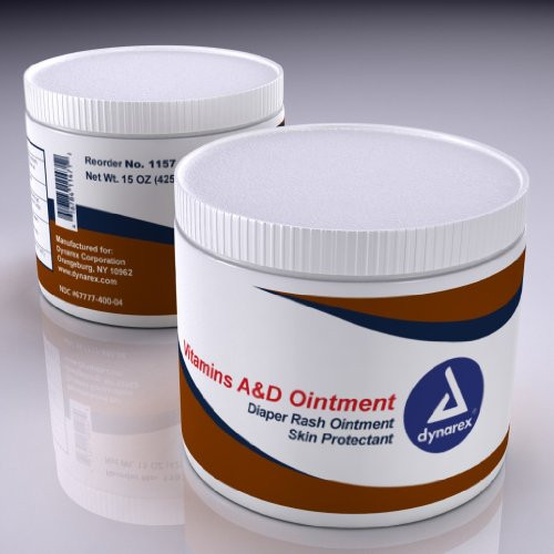 Dynarex Vitamins A and D Ointment 1 Jar - 15 Oz - Tattoo Medical Supply - by unitedtattoosupply