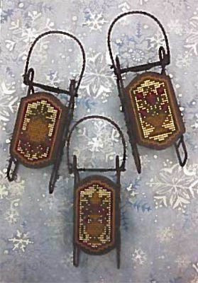 Della Robbia Sled Cross Stitch Chart