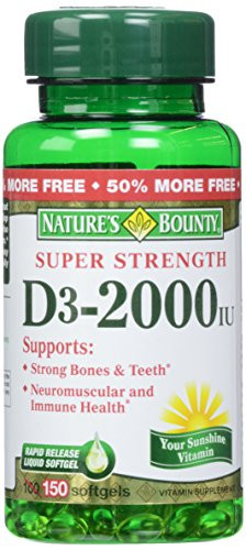Nature's Bounty- D 2000 Iu Softgels- 150 Count
