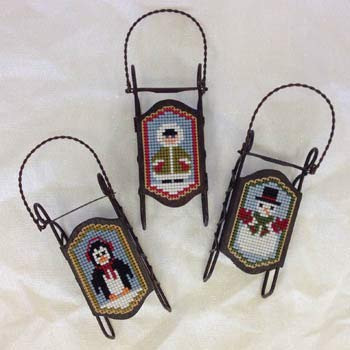 Sledding Friends Cross Stitch Chart