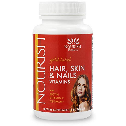 Nourish Beaute Hair Growth Skin and Nails Vitamins- -biotin- Hair Growth Supplements Pills- 60 Tablets Nourish Beaute Hair Growth Skin and Nails Vitamins- -biotin- Hair Growth Supplements Pills- 60 Tablets