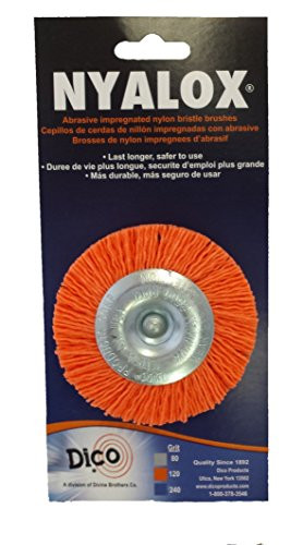 Dico 541-777-3 Nyalox Wheel Brush 3-Inch Orange 120 Grit