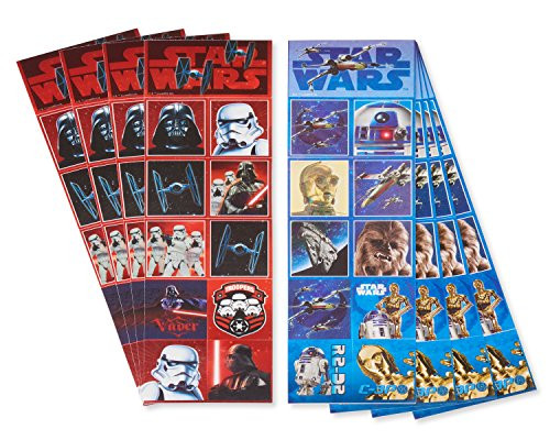 American Greetings Star Wars: The Last Jedi Party Supplies, Sticker Sheets, 8-Count