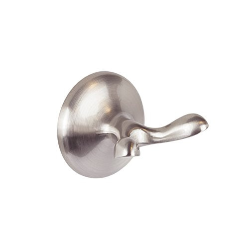 Burton Harbor Double Towel Holder Robe Hook Bathroom Hardware Bath Accessory- Satin Nickel