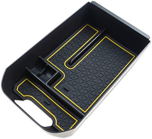 LFOTPP Armrest Center Console Organizer Tray Accessories Coin and Sunglasses Holder-Secondary Insert Storage Box for 2019 2020 RAV4 XA50 Orange