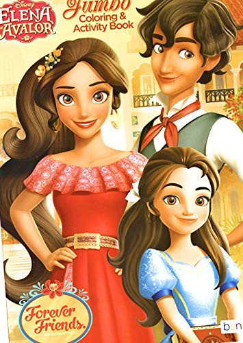4SGM 60498 Elena of Avalor Jumbo Coloring  and  Activity Book Forever Friends- Multi