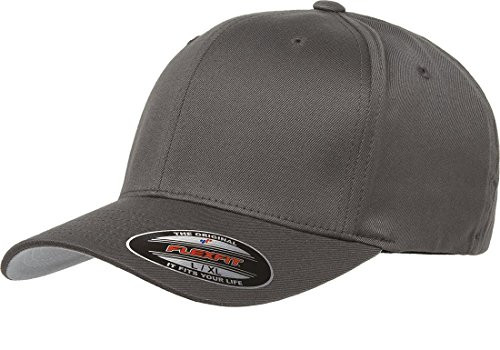 Flexfit 6277 Wooly Combed Twill Cap - Small/Medium -Dark Gray-