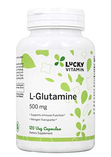LuckyVitamin - L-Glutamine Amino Acid 500 mg. - 120 Veg Capsules LuckyVitamin - L-Glutamine Amino Acid 500 mg. - 120 Veg Capsules