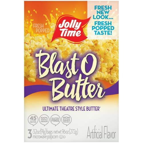 Jolly Time Blast O Butter Microwave Popcorn -Pack of 2-