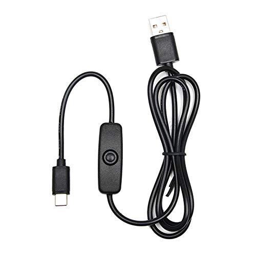 Kingjinglo 5V 3A 3000mA Power Supply Adapter USB Type-C Charger Cable for Raspberry Pi 4 4B