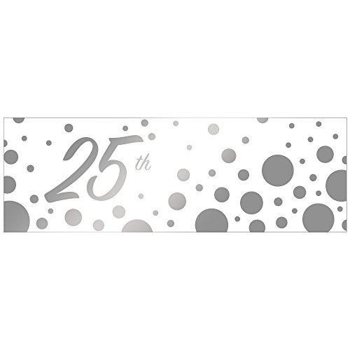 Creative Party Sparkle  and  Shine 25th Silver Anniversary Giant Banner