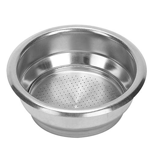 Coffee Filter- 58mm Stainless Steel Coffee Filter Basket- Double Layers Single/Double Doses Filter Basket Semi-Automatic Coffee Machine- Coffee Machine Accessories-Double-