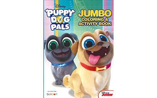 Bendon Jumbo Coloring  and  Activity Bk Puppy Dog Pals
