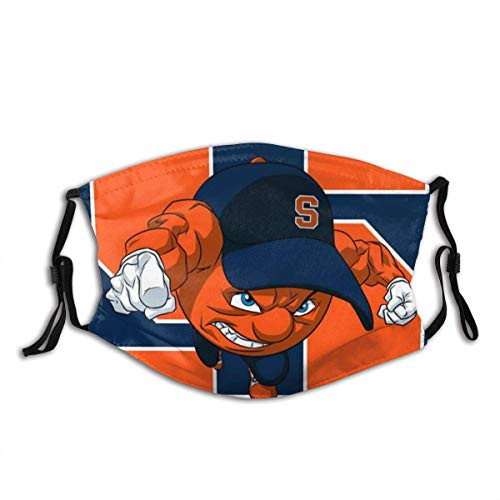 Syracuse Orange face mask College Graphic Face Masks Washable Reusable Unisex Dustproof Fashion Cover for Outdoor Sports