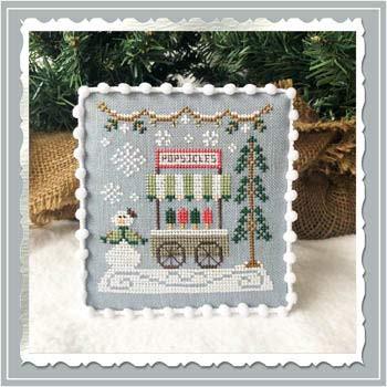 Snow Village 6 - Popsicle Cart Cross Stitch Chart