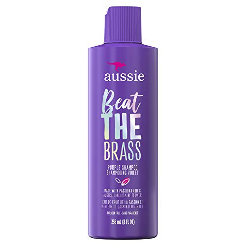 Aussie Beat The Brass Paraben-Free Purple Shampoo for Color-treated Hair- 8 Fl Oz- 2.132 Fl Oz