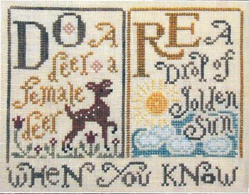 Sing A Sampler 1 Cross Stitch Chart