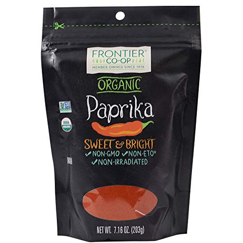 Frontier Co-op Paprika Ground- Certified Organic- Kosher | 7.16 oz Resealable Bag | Capsicum annuum