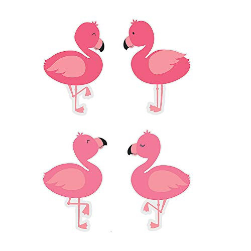 Fun Express Flamingo Bulletin Board Cutouts - 48 Pieces - Educational and Learning Activities for Kids